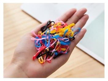 Listing 3 of 5 for 1000 Pcs Disposable Rubber Bands Elastic Hair Ties Kids Girl Ponytails Holder