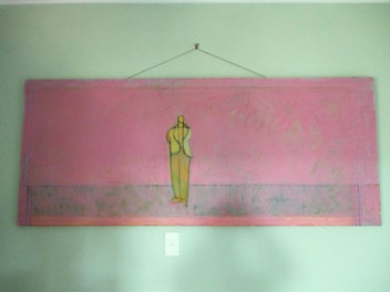 Listing 5 of 5 for !! Large "RIDUAN TOMKINS", Oil Painting Colourfield Painting !!