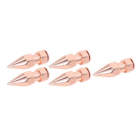 Listing 3 of 5 for spikes and studs studs for clothing 5Pcs Clothing Spikes 8x26mm Hex Rose Gold