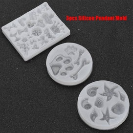 Listing 4 of 5 for epoxy mold resin mold casting resin mould pendant diy mold 3pcs Silicone