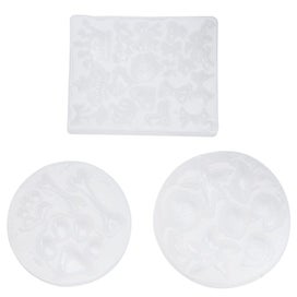 Listing 5 of 5 for epoxy mold resin mold casting resin mould pendant diy mold 3pcs Silicone