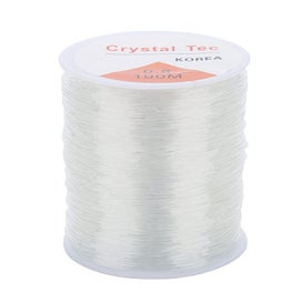 Listing 5 of 5 for crystal string Bead String 109yd Long 0.03in Diameter Elastic Fiber Clear Color