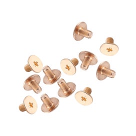 Listing 2 of 5 for rivet stud stud screw craft accessary 10pcs Brass Rivet Studs Screw Back Round