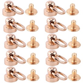 Listing 5 of 5 for rivet stud stud screw craft accessary 10pcs Brass Rivet Studs Screw Back Round