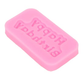 Listing 2 of 5 for cake molds chocolate molds silicone cupcake molds 8 Pcs Fondant Molds Pink Happy