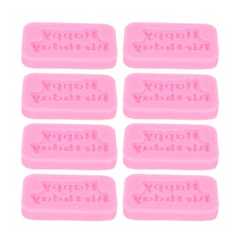 Listing 5 of 5 for cake molds chocolate molds silicone cupcake molds 8 Pcs Fondant Molds Pink Happy