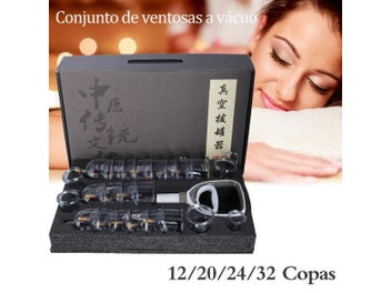 Listing 3 of 10 for 12/20/24 Cans Big Vacuum Cupping Set Chinese Medical Therapy Cellulite Body