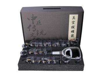 Listing 8 of 10 for 12/20/24 Cans Big Vacuum Cupping Set Chinese Medical Therapy Cellulite Body
