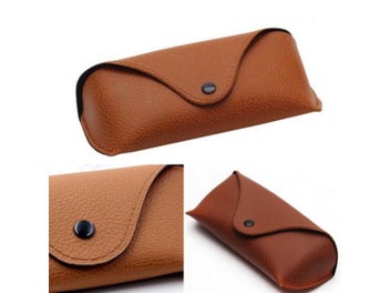 Listing 4 of 10 for Portable Unisex Faux Leather Eye Glasses Sunglasses Holder Box Case Cover