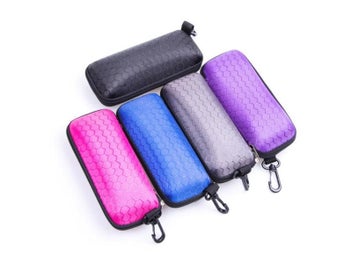 Listing 3 of 9 for Newly Protable Rectangle Zipper Sunglasses Hard Eye Glasses Case Protector Box
