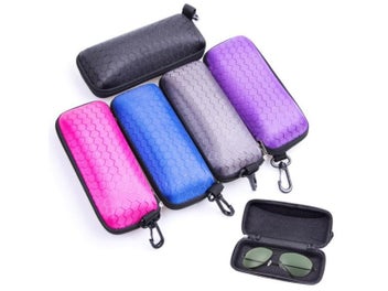 Listing 7 of 9 for Newly Protable Rectangle Zipper Sunglasses Hard Eye Glasses Case Protector Box