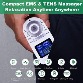Listing 4 of 5 for Electric Body Pulse Massager Digital Therapy Machine EMS Muscle Stimulator