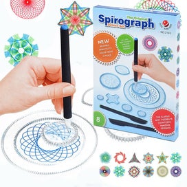 Listing 1 of 3 for Spirograph Drawing Toy Set Spiral Graph Drawing Kit Spiral Crafts Creative Educa