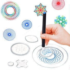 Listing 3 of 3 for Spirograph Drawing Toy Set Spiral Graph Drawing Kit Spiral Crafts Creative Educa