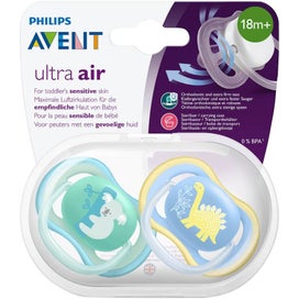 Listing 2 of 2 for Avent Ultra Air Comforters Night Soother 18 Month+ 2pack