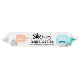 Listing 2 of 6 for Silk Baby Wipes Plastic Free & Fragrance Free 80pack