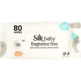 Listing 5 of 6 for Silk Baby Wipes Plastic Free & Fragrance Free 80pack