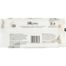 Listing 6 of 6 for Silk Baby Wipes Plastic Free & Fragrance Free 80pack
