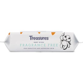 Listing 2 of 3 for Treasures Baby Wipes Fragrance Free 80pack