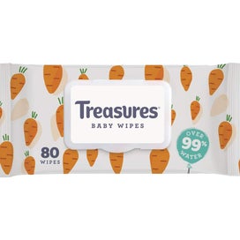 Listing 3 of 3 for Treasures Baby Wipes Fragrance Free 80pack
