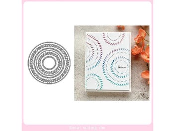 Listing 3 of 9 for Metal Cutting Dies Round Hollow Lace Die For Scrapbooking Craft