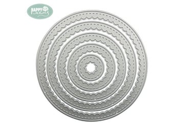 Listing 3 of 9 for Round Shapes Cutting Dies For Scrapbooking Embossing Paper DIY Card Decor