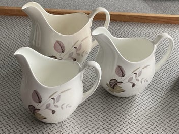 Listing 1 of 13 for 3 Jugs - Johnson Brothers England - Snowhite - vintage 1950’s