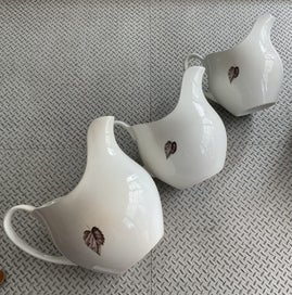 Listing 9 of 13 for 3 Jugs - Johnson Brothers England - Snowhite - vintage 1950’s