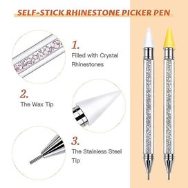 Listing 2 of 4 for 2 Pack Rhinestone Picker, Diamond Painting Dotting Pen Dual-end Rhinestones Pick