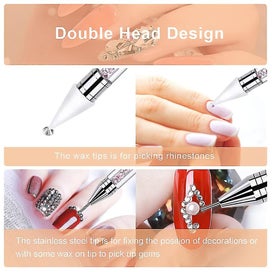 Listing 3 of 4 for 2 Pack Rhinestone Picker, Diamond Painting Dotting Pen Dual-end Rhinestones Pick