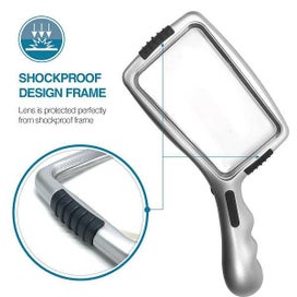 Listing 5 of 7 for 3X Rectangular LED Hand Magnifier