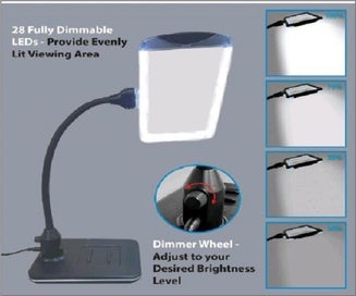 Listing 12 of 13 for 4X Magnifier With Light And Stand