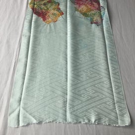 Listing 11 of 17 for Vintage Hand Dyed Japanese Shibori Rinzu Silk Fabric Piece