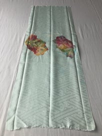 Listing 2 of 17 for Vintage Hand Dyed Japanese Shibori Rinzu Silk Fabric Piece