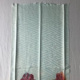 Listing 16 of 17 for Vintage Hand Dyed Japanese Shibori Rinzu Silk Fabric Piece