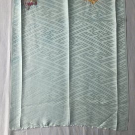 Listing 17 of 17 for Vintage Hand Dyed Japanese Shibori Rinzu Silk Fabric Piece