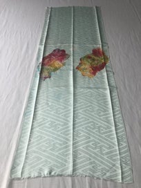 Listing 13 of 17 for Vintage Hand Dyed Japanese Shibori Rinzu Silk Fabric Piece