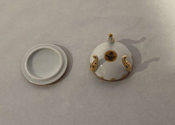 Listing 5 of 5 for Limoges Goudeville Pedestal Trinket Box - gorgeous