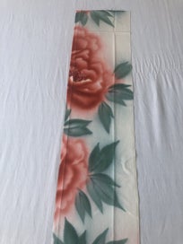 Listing 3 of 16 for Vintage Japanese Silk Floral Fabric Piece Kimono Panel