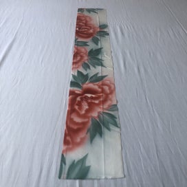 Listing 10 of 16 for Vintage Japanese Silk Floral Fabric Piece Kimono Panel