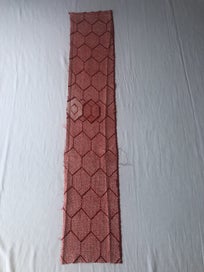 Listing 6 of 13 for Vintage Red Silk Japanese Hand Dyed Shibori Kimono Panel Fabric Piece