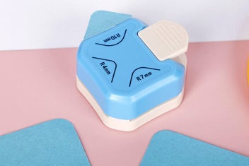 Listing 2 of 3 for 2Pcs 3-In-1 Corner Rounder Paper Round Corner Edges Punch Scrapbooking Tool-Blue