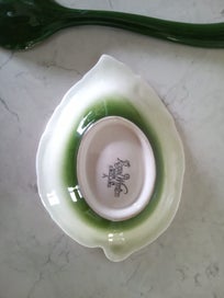 Listing 3 of 4 for Vintage Royal Winton Leaf Bowl and Spoon