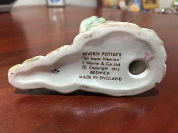 Listing 4 of 4 for Beswick Beatrix Potter " Sir Isaac Newton " Vintage Figurine BP-3b Stamp