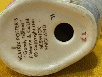 Listing 3 of 3 for Beswick Beatrix Potter "Goody Tiptoes" Vintage Figurine BP-3b Stamp