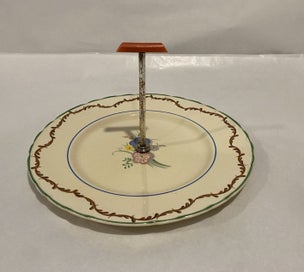 Listing 1 of 5 for AJ Wilkinson Honeyglaze Cake Plate with Handle - Lovely