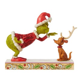 Listing 1 of 2 for Dr Seuss The Grinch by Jim Shore - Grinch Patting Max