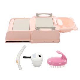 Listing 5 of 5 for kid shampoo chair retractable shampoo chair kid shampoo recliner toddler hair