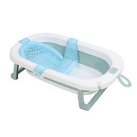 Listing 2 of 4 for foldable infant bath tub Baby Bath Tub Set Folding Space Saving Multi Functional