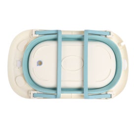 Listing 3 of 5 for foldable baby bathtub Collapsible Baby Bathtub Temperature Sensing Drain Hole